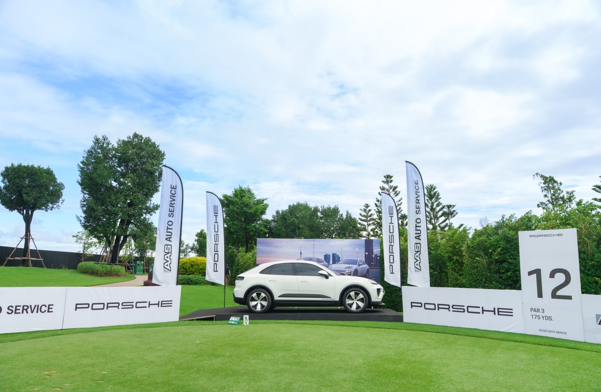 AAS Porsche on green field