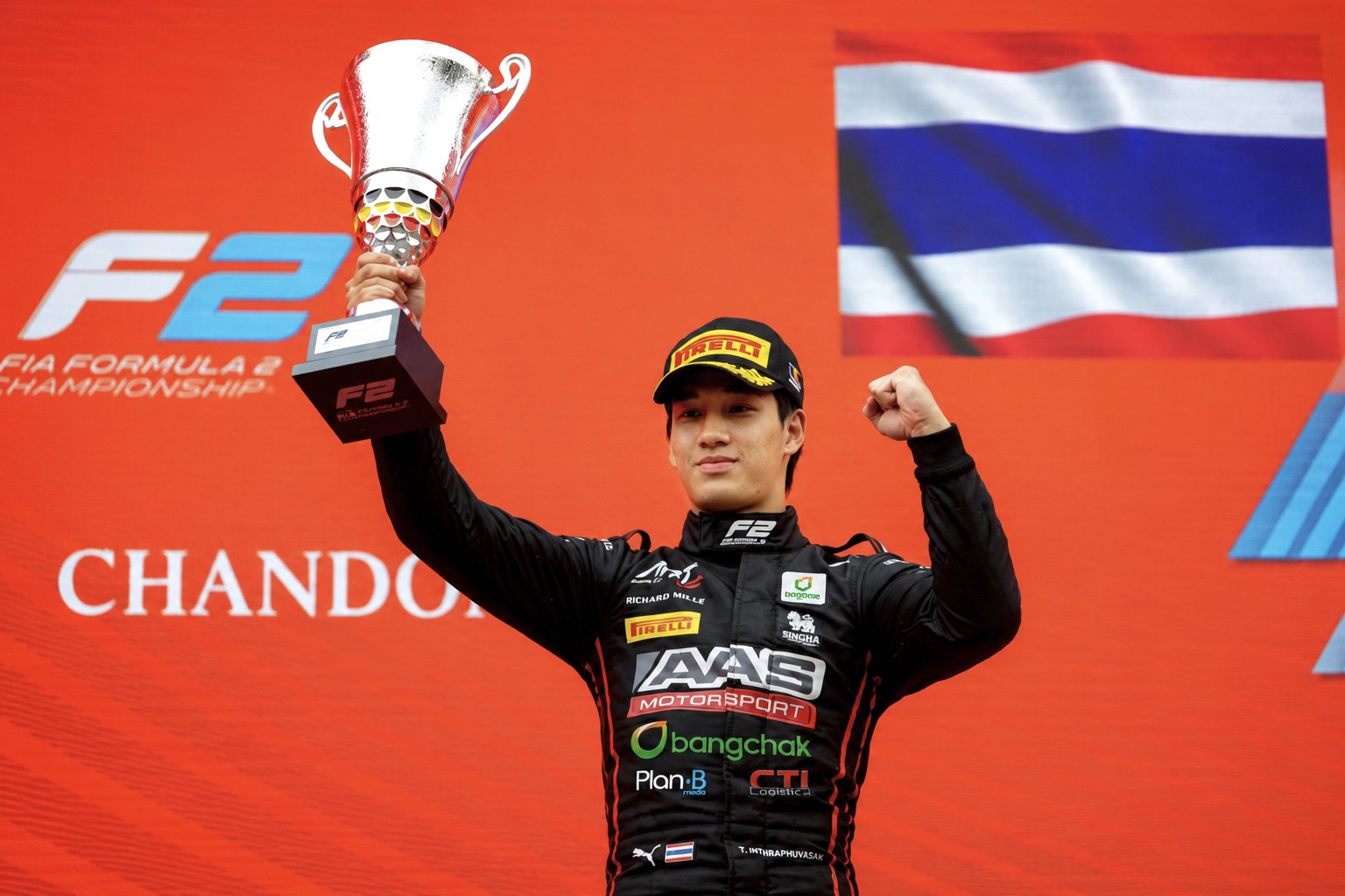 “เติ้น ทัศนพล” เขียนประวัติศาสตร์หน้าใหม่ พาธงชาติไทยคว้ารองแชมป์ Feature Race - FIA Formula 2 ที่สปา-ฟรังกอร์ฌองส์, เบลเยียม